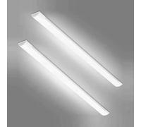 T&K TO-KING 2-Pack 2FT LED Batten Light,20W 2000LM 4000K, Low Profile Wall/Ceiling Surface Mounted Fitting for Shop/Office/Garage/Warehouse/Kitchen/Living Room