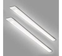 T&K TO-KING 2-Pack 4FT LED Batten Light,40W 4000LM 4000K, Low Profile Wall/Ceiling Surface Mounted Fitting for Shop/Office/Garage/Warehouse/Kitchen/Living Room