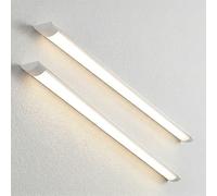 T&K TO-KING 2-Pcs 4FT LED Batten Light,40W 4000LM 4000K, Low Profile Wall/Ceiling Surface Mounted Fitting for Shop/Office/Garage/Warehouse/Kitchen/Living Room