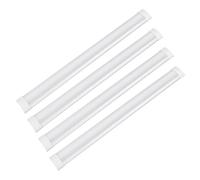 T&K TO-KING 4-Pack 4FT LED Batten Light,PC Body,40W 4000LM 6500K, Low Profile Wall/Ceiling Surface Mounted Fitting for Shop/Office/Garage/Warehouse/Kitchen/Living Room