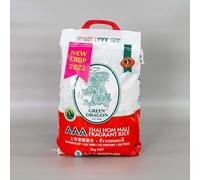 T&L Green Dragon Thai Jasmine Fragrant AAA Rice 10kg - | Delicate Jasmine Aroma | Long, Aromatic Grains | Versatile for Various Cuisines | Ethically Sourced Farming | Nutrient-Rich | Gluten-Free