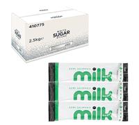 T & L White Sugar Sticks - 1000 × 2.5 g & Lakkeland UHT Semi-Skimmed Milk Sticks - 240 × 10 ml | Catering Essentials Combo | Perfect Beverage Pairing