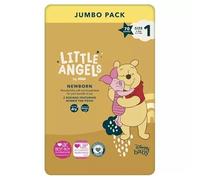 T Little Angels Newborn Disney Nappies, Size 1 (2-5 kg) | Jumbo Pack - 70 Nappies | Soft & Breathable with Quick Dry SmartFlo™ Technology
