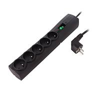 T/LZ09-CLA050/0000 Power Strip: Fusing Sockets: 5 250VAC 10A Black EV