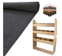 Monster Racking 11sqm Anthracite Van Lining, Glue & Ford Transit Custom Rack, Grey