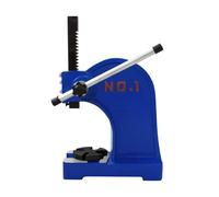T-Mech Arbor Press Heavy Duty Workshop Bearings Lever Punch Manual Press Arbour Metalwork Pressing 1T Blue