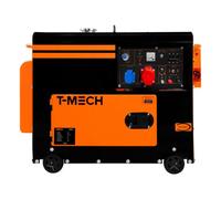 MonsterShop T-Mech Portable Silent Diesel Generator Three Phase 400V