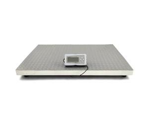 T-Mech Industrial Floor Platform Weighing Scales, 90cm x 60cm, Stainless Steel