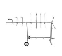 Monstershop T-Mech Rotary Paint Panel Stand, Silver