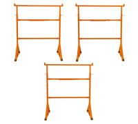 Trestle Stands Heavy Duty Steel Builders Saw Horse Work Table Adjustable Height