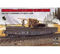 T-Model TK7305S 1:72nd scale German 88mm Flak 36 Mount On Ssys Wagon