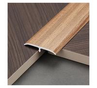 T-Mold Transition Strip for Floor Gaps Aluminum Alloy Threshold Divider Wood Grain Design Seamless Laminate, Tile, Wood Flooring Living Room, Bedroom, Kitchen(Light Brown)