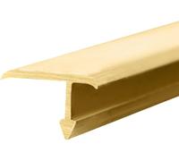 T-molding Flat Flooring Transition Bar, Floor Transition Strip Solid Brass Floor Gap Strip with Brushed Surface, 1m Long Threshold Edging Trim Protector Cover(15x10mm(0.59"x0.39"))