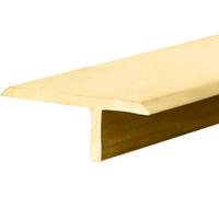 T-molding Flat Flooring Transition Bar, Floor Transition Strip Solid Brass Floor Gap Strip with Brushed Surface, 1m Long Threshold Edging Trim Protector Cover(29x11mm(1.14"x0.43"))