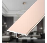 T Molding Floor Bar 90cm*3 Pcs Aluminum Cover Flat Divider Strip for Laminate Flooring Flooring Edge Trim for Seamless Room Edges(Rose Gold,10.0mm)