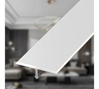 T Molding Floor Bar 90cm*3 Pcs Aluminum Cover Flat Divider Strip for Laminate Flooring Flooring Edge Trim for Seamless Room Edges(Silver,15.0mm)