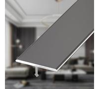T Molding Floor Bar 90cm*3 Pcs Aluminum Cover Flat Divider Strip for Laminate Flooring Flooring Edge Trim for Seamless Room Edges(Gun Gray,8.0mm)