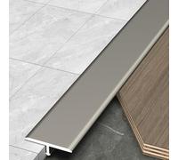 T-Molding Floor Gap Covering Joining Strip (3Pcs), Aluminum Floor Bar for Doorways, Wall Panel Trim for Tile, Wood, Laminate Joins Gap(Champagne,4 * 0.7cm)