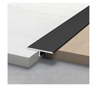 T-Molding Floor Gap Covering Joining Strip, Aluminum Floor Transition Strip, Wall Panel Trim Strip Cuttable, Floor Flat Divider Strip(Black,3cm*270cm(90cm*3))