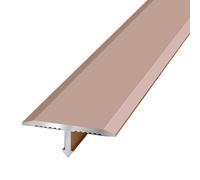 T Molding Floor Transition Strip, Aluminum Flat Transition Strips for Doorways, Laminate Planks Wood to Tile Floor Divider for Joining Gaps(Rose gold)