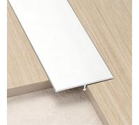 T Molding Floor Transition Strip Floor Flat Divider Strip Edge Trim Aluminum Alloy Profiles for Joining Floor Gaps, Threshold, Floor Tiles(White,50mm L2.7m/9ft)