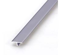 T Molding Floor Transition Strips, Aluminum T Molding Floor Transition Strip 15-40mm Wide Multicolor for Laminate Flooring Planks Tile Joining Gaps(Grey,W 15mm)