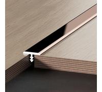 T Molding Trim - Aluminum Floor Transition Strip for Doors, Tiles, and Wall Seams - Ideal for Laminate Floor Gaps and Doorway Transitions - 6 Pack, 100cm Each(B,15mm*6m)