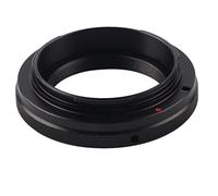 T Mount Adapter T2 Mount Adapter Aluminum Alloy Lens Adapter Ring for EF DSLR Cameras 650D 60D 550D and More Black 63mm x 15mm