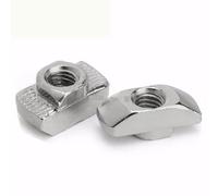 T Nuts 10-100PCS T-nut Hammer Head T Nut M3 M4 M5 M6 M8 Connector Nickel Plated For 20/30/40/45 Series Aluminium Profile Accessories For Wood Furniture((10PCS),30-M5)