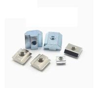 T Nuts M3 M4 M5 M6 M8 M10 T Block Square Nuts T-Track Sliding Hammer Nut For Fastener Aluminum Profile 2020 3030 4040 4545 For Wood Furniture(5PCS,45-M4)