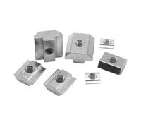 T Nuts Slot T-Nuts M3 M4 M5 M6 M8 T Block Square Nuts T-Track Sliding Hammer Nut For Fastener 2020 3030 4040 4545 Aluminum Profile For Wood Furniture(20s-m5 20pcs)