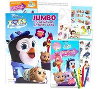 T.O.T.S. Tiny Ones Transport Service Coloring And Activity Book Bundle For Boys, Girls ~ T.O.T.S. Coloring Book Set For Kids With Wreck It Ralph Stickers (T.O.T.S. Party Supplies And Favors)