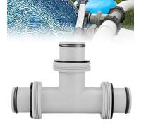 T-Piece Pool Hose Connector Diameter 38 mm: 3-Way Pool Hose Connector, Pool 3-Way Valve 38 mm, Pool T Piece 38 mm, Pool Hose Connector Extension, Pool Hose Adapter for Intex Bestway Coleman