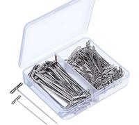 T-Pins, 150 Pcs Stainless steelT-Pins for Blocking Knitting, Modelling and Crafts,Wig Making (2 Inch, 1-1/2 Inch)