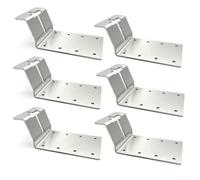 T Post Brackets, 16*8*7CM Heavy-Duty T Post Brackets Versatile Metal Mounting for Sign Fence Plywood Birdhouse