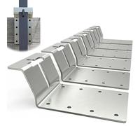 T-Post Brackets | Steel Easy Installation,Vertical T Pole Mounting Bracket,For Agriculture Gardening Fence Outdoor Signs Wood Aviary Woodworking Repairs Home Projects