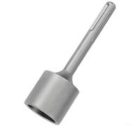 T-Post Driver Hardened Steel 18mm Shank for Rotary and Demolition Hammers Construction Easy Post and Rod Installation Commercial and Industrial Use 21x5x5cm Silver with Storage Box