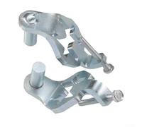 T-Post Fence Hinge Kit, Metal Construction, Pin Design with Arch Structure for Chain Link Garden Gates Outdoor Installation 2 Pack