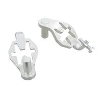 T Post Gate Hinges Set 2Pieces Heavy Gauge Steel Accessory with 5/8Inch Metal Posts for Agricultural Use Farm Gate Hardware