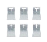 T Post Mounting Brackets 6PCS | 3 Inch Sturdy Iron Brackets for Mailbox/Fence/Gardening Equipment | Zinc Plated Oxidation Protected Brackets with Easy Installation