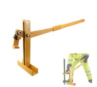 T Post Puller, Fence Post Remover for Hard Ground, Manual Extraction Tool, One-Time Pulling, 10cm Height, Sturdy & Stable for Farm and Construction