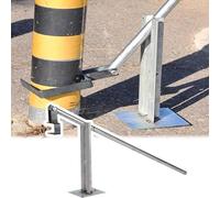 T Post Puller, Leverage Stump Remover with Adjustable C-Claw Head, 2-12 cm Fence Post Removal Tool for Farm Landscaping