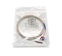 T-PRO RTD PT100 Temperature Sensors Three-Wire System,Stainless Steel Probe(4×30MM) Range:-50℃-200℃ (10Feet)
