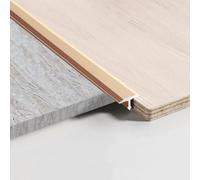 T-Profile Aluminium, Transition Profile Floor Strips, Pack of 3, 900 x 6 mm Transition Strip for Door Thresholds and Connecting Floors of Laminate Plank Tiles, Gold