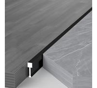 T-profile Transition Rail Aluminium Floor Edging Strip for Doorways, Seamless Transition Between Laminate and Tile Floors, 125cm Length, 2.9mm Width