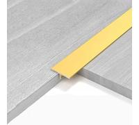 T-Profile Transition Strip, 1 M × 3 Pcs Aluminum Alloy Floor Transition Strips For Connecting Floors Of The Same Height(Matte Gold,12mm*1m)