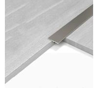 T-Profile Transition Strip, 1 M × 3 Pcs Aluminum Alloy Floor Transition Strips For Connecting Floors Of The Same Height(Gun Grey,10mm*1m)