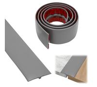 T Profile Transition Strip, PVC Door Threshold Strip, 3 m x 5 cm, Self-Adhesive Transition Profile, Floor Height Adjustment, Cover Strip for Parquet Floors, Laminates, Thresholds (Grey)