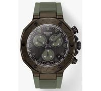 Tissot T-Race Quartz Chronograph Men's Khaki Green Silicone Strap Watch