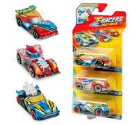 T-RACERS Mix ´N RACE 3 Pack Age 3+ - Pack of 3 collectible cars. Each car can be split in two with interchangeable parts and wheels. Pack 9/12